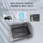 BIBIB0 2Pack 2024 2025 2026 Crosstrek Center Console Organizer for 2023-2026 Subaru Crosstrek&2024+ Impreza Console Trays Crosstrek Insert Glove Pallet Organizer 2026 Crosstrek Hybrid Double Layers