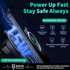for MagSafe Car Mount Charger [15W Fast Charging] Phone Holder Wireless Car Charger Wireless Phone Holder for iPhone 17 16 Pro Max 15 Plus 14 13 12 & Samsung Galaxy S25 S25+ Ultra S24 S24+ Ultra