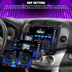 Car Radio Stereo for Toyota RAV4 2007-2012 Without JBL Sound System, Support Wireless Carplay/Android Auto/Mirrorlink, 10 Inch QLED Touchscreen with Bluetooth,FM Radio