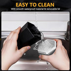 Car Trash Can with Lid - 1-Pack, Interior Accessories for Vehicles, Leakproof Garbage Can with 15 Detachable Trash Bags, Multipurpose Organizers and Storage Solutions for Home and Office