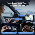 Wireless CarPlay Adapter, Smallest Mini Edition, Converts Wired to Wireless CarPlay, Plug & Play Adapter, Compact Design for Apple iPhone iOS 10+ with USB/USB-C Port