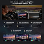ATOTOZONE X10 10" Single Din & Double Din Car Stereo, Floating Screen,8G+128G Android in-Dash Navi, AI Vision, Cloud SIM&4G LTE, 7.1.2 Ch Hi-Fi Audio, FLAC, Wireless Carplay&Android Auto, ADS Support