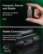 Aceele 2-in-1 Wireless CarPlay & Android Auto Adapter, 2025 Upgrade Apple CarPlay Dongle Converts Wired to Wireless, Mini Size with USB to USB-C Adapter, Auto-Reconnect‌, Stable Control & No Delay