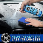 2 Pack 2 in 1 Clay Scrubber Car Clay Bar Auto Detailing Kit, Car Clay Wash Sponge, Premium Grade Magic Clay Mitt Towel, Easily Cleans Paint Contaminants, Debris, and Road Grime Light Overspray