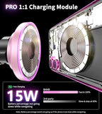 BHHB for Magsafe Car Mount Charger, [2026 Upgrade] 15W 2in1 Magnetic Wireless Car Charger, for Magsafe Car Charger, Vent/Dashboard Phone Holder, ONLY for iPhone 17 16 15 14 13 12 Series (Pink)