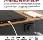 12V/24V USB C Outlet Power Socket Car Charger USB Port for Car, Bus, RV, Boat, Vehicle Boat ATV Truck Golf Cart