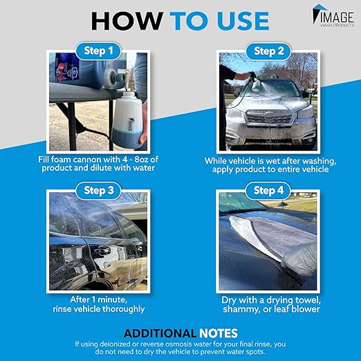 Image Wash (1-Gallon Platinum Wash Car Soap Concentrated pH-Neutral Foam Soap for Foam Cannon & Bucket wipe Safe for Wax Ceramic Coatings High Lubricity Biodegradable Formula with Bubble Gum Scent