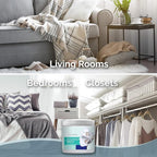 SMELLS BEGONE 15oz Gel Odor Eliminator - Absorb & Remove Tough Odors in Pet Areas, Bathrooms, Basements, Garage, Cars, RVs & Boats - Eliminate Odors Quickly (6-Pack, Soothing Breeze)