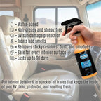 Poli Glow® Interior Detailer – 16 oz All-Surface Cleaner & UV Protectant for Boats, RVs, Cars – Water-Based, Streak-Free, Non-Greasy Interior Spray for Vinyl, Leather, Plastic, Glass & More