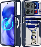 for Moto G 2025 Case Women - Compatible with MagSafe Cute Girls Boys Magnetic Protective Phone Cover Cool Blue Unique Heavy Duty Shockproof Design for Motorola Moto G 5G 2025 Cases