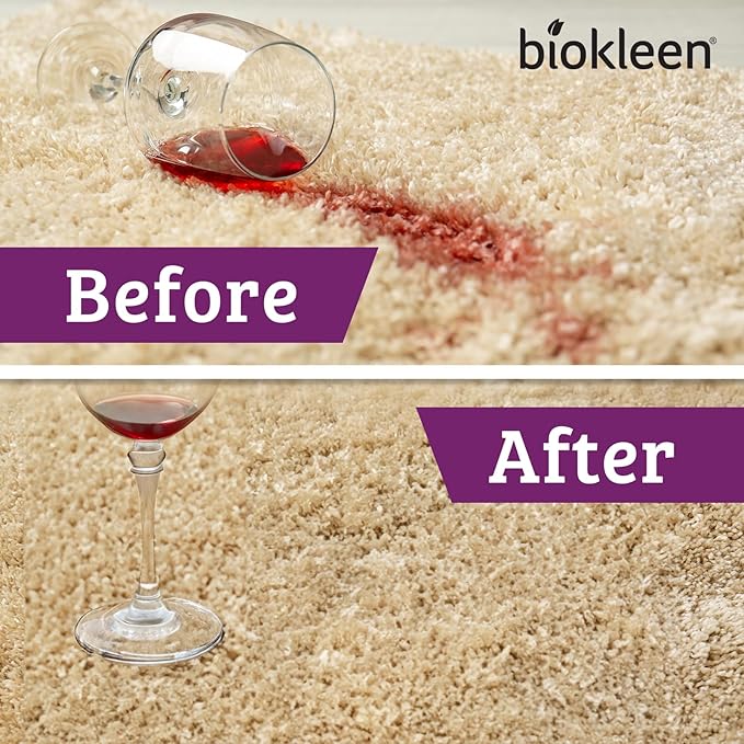 Biokleen Bac-Out Enzyme Cleaner Spray and Stain & Odor Remover for Pet Stains, Laundry, Diapers, Wine, Carpets, & More, Eco-Friendly, Non-Toxic, Lime Scent, 32 Ounces (Pack of 2)