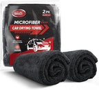HOMEXCEL Professional Car Drying Towel (24"x 16") with Twisted-Loop Technology, 1200GSM for a Streak-Free Finish – Microfiber Towels for Cars, Trucks, SUVs, RVs and Motorcycles, 2 Pack