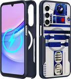 for Samsung Galaxy A16 5G Phone Case - Compatible with MagSafe Women Girls Boys Cute Magnetic Protective Cover Girly Cool Blue Unique Heavy Duty Shockproof Design for Samsung A16 5G Case