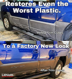 Lithium Plastic Trim Restoration Kit - Ceramic Graphene Infused Trim Cubes - Restores Even The Most Damaged Car Plastic Trim to Factory New Look - Last for 250 Washes Guaranteed