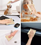KitchLife Microfiber Cleaning Cloth Roll - Tear-Away Reusable Microfiber Paper Towels, Lint-Free, Washable, 20 Sheets for Kitchen, Car, Dishes, and Sensitive Surfaces (Wheat)