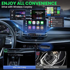 2-in-1 Wireless CarPlay & Android Auto Adapter Convert Wired to Wireless Instantly-Plug & Play for iPhone & Android,No Delay,Compact Design for iPhone & with USB/USB-C Port