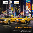 RexingUSA V1-4K Ultra HD GPS Dash Cam 2.4” LCD, Wi-Fi, 170° Wide Angle, G-Sensor, WDR, Loop Recording, Supercapacitor, Mobile App, CPL Filter, Supports 256GB