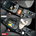 Mabett Center Console Storage Organizer and Dual Cup Holder for Ford Maverick 2022-2026 Accessories, with Door Handle Storage Organizer, Center Console Armrest Organizer Set Fit Maverick (7PCS)