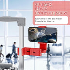 Perilogics Airplane Phone Holder Mount Universal in Flight Hands Free Viewing with Multi-Directional Dual 360 Degree Rotation (Coral)