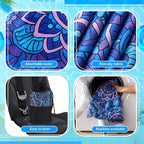 Hahafelt 2 Pack Car Seat Towel Covers with Storage Bag, 63 x 32 Inch Universal Non Slip Waterproof Sweat Protector for Car Truck, Gym Swimming Running, Machine Washable (Mandala)