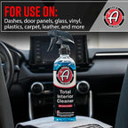 Adam's Polishes Interior Cleaner & Protectant (16oz) (2-Pack), Quick Detailer & SiO2 Protection, Ceramic Infused UV Protection, Anti-Static, For Leather, Vinyl, Plastics, Glass