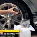 Formula 1 Metal Polish, Wheel Cleaner to Restore Shine to Rims, Grills, Exhaust, and More, Polish for Chrome, Aluminum, and Stainless Steel Surfaces, Car Cleaner for Detailing, 10 Oz