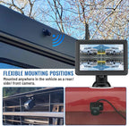 EWAY Wireless Backup Camera HD 1080P 5" Monitor Kit, Stable Digital Signal for Truck Trailer Front Rear Side View Back Up Camera Easy Setup Vehicle Reverse Wifi Camera for Car Van SUV Pickup RV Camper