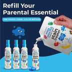 Miss Mouth’s Messy Eater Stain Treater Refill Ready Kit - 2 Pack Stain Remover Spray and 16oz Refill Pouch - Newborn & Baby Essentials - Food, Grease, Coffee Off Laundry, Underwear, Fabric