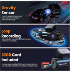 4K Dash Cam Front with Built-in WiFi, Dash Camera for Cars, 32GB Card Included, Super Night Vision Dash Camera, Loop Recording Car Camera, G-Sensor, 24H Parking Monitor, Supports Up to 256GB