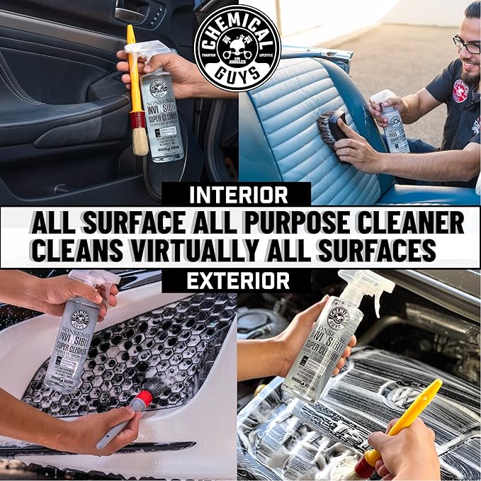 Chemical Guys Nonsense Colorless & Odorless All Surface Cleaner - Interior Cleaner, Safe for Vinyl, Rubber, Plastic, Carpet, and Upholstery, pH Balanced, Residue-Free, Unscented, 1 Gallon (128 fl oz)