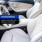 Professional Ceramic Nano Coating for Vehicle Interior - Long-Lasting Hydrophobic Protectant for Upholstery & Leather - Repels Dirt, Spills, & Moisture - Perfect for Fabric, Velour and Suede 8.45oz