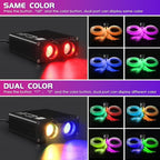 ATOKEE 32W Dual Color Starlight Headliner Kit, Sound Activated Fiber Optic Star Roof Lights with APP/Remote Control, 800pcs 0.03in 9.8ft
