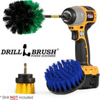 Drillbrush Shower Scrubber Drill Attachment - Car Detailing Tools - Dishwasher Safe Drill Brush Scrubber For Cleaning Tubs, Sinks, Tile, Grout, Flooring, Carpet, Leather, Seats, Boats, Kitchens, Ovens
