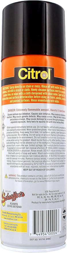 Schaeffer Citrol 266 (16 oz. Spray) Citrus Cleaner/Industrial Degreaser (2 Pack)