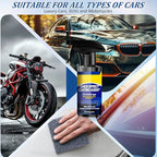 2Pcs Car Nano Coating Spray,Quick Effect Coating Agent for Car, Upgrade Advanced Car Quick-acting Coating Agent Spray, Coat Car Wax for Scratch Repair, Oil Film Removal, Long-Lasting Hydrophobic Coat
