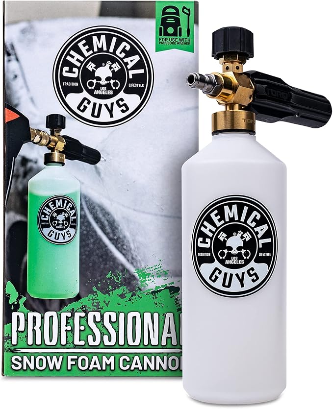 Chemical Guys EQP321 TORQ Professional Snow Foam Cannon Car Wash Snow Foamer, (Safe for Cars, Trucks, SUVs, RVs, & More) Works with Pressure Washer
