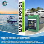 WAVESRX Salt Neutralizing Boat Soap & Jet Ski Wash with SiO2 Surface Protection (EpicWash+), Marine Grade Cleaner Removes Salt & Contaminants, Protective Ceramic Coating Prevents UV Damage