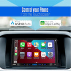 JENSEN J1CA7-BUC 7-inch Certified Apple CarPlay Android Auto | Double DIN Touchscreen Car Stereo Radio | Bluetooth Hands Free Calling & Music Streaming | Backup Camera Included | USB Charging
