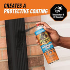 Gorilla Waterproof Patch & Seal Rubberized Sealant Spray, Black, 16 Ounce (Pack of 1) - Seals Out Water, Air, and Moisture