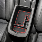 EDBETOS Center Console Organizer Tray Compatible with 2024 2025 2026 Chevy Trax Accessories LS 1RS LT 2RS ACTIV Interior Secondary Armrest Storage Box Insert Tray, Red