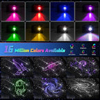 Car Starlight Headliner Kit, 16W Twinkle & Meteor Star Ceiling Lights, 2 in 1 Fiber Optic Light Engine 1100pcs*0.02in*9.8ft+240 RGBW Shooting Stars Lights for Car Home Roof Décor