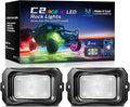 MICTUNING C2 Max RGB+IC Chasing Color Rock Lights - 2 pcs (Not inlcude Controller)