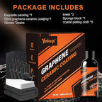Graphene Ceramic Coating (50ml) - 20H Professional Top Coat Kit. Heavy Duty Paint Sealant, Hydrophobic & High Gloss Shine, 10+ Yrs Long-Lasting Protection. Apply After Car Wash & Paint Correction.