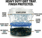 10.4" Heavy Duty Grit Trap (2-Pack) & Wash Mitt Kit - Premium Car Wash Bucket Filter Insert, Dirt Separator, Fits 3.5-5 Gallon (Blue Kit)