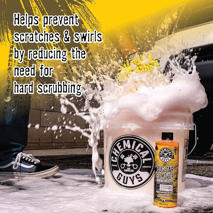 Chemical Guys CWS_104CS Foam Cannon & Snubby Snow Foam Kit - Bug and Tar Remover Car Wash Soap, 128 fl oz + TORQ Foam Cannon Max 8 & Snubby Spray Foam Gun, for Pressure Washer - 3 Items