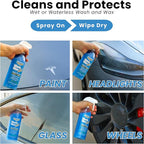 Wet or Waterless Car Wash Wax 32 Fl. oz, UV Protection. Cleans, Protects, and Shines. Aircraft Quality Just Spray On and Wipe Dry Anywhere, Anytime, Home, Office, School, Garage, Parking Lots.