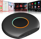 Magic AI Box, Wireless CarPlay/Android Auto Adapter, Car Video Box Supports for Netflix/YouTube/TikTok/TF Card, DriveChat AI Smart Box with GPS/Dual Bluetooth