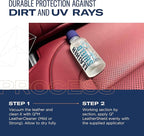 GYEON Q² LeatherShield – Durable SiO₂ Ceramic Leather Coating - Invisible Protection against Dirt, Liquids, Dye and UV Rays - Suitable for All Modern Leathers – 100 ml Supplied as 2x50ml