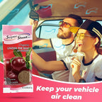 Super Sheet, Organic Under the Seat Car Air Freshener, Long Lasting Fragrance, Cranberry Scent