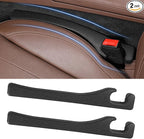 2 Pack Car Seat Gap Filler, Universal Fit Car Seat Gap Plug to Fill The Gap Between Seat and Console, Car SUV Truck Accessories Interior Fit Organizer Stop Cellphone Wallet Keys Coins from Dropping